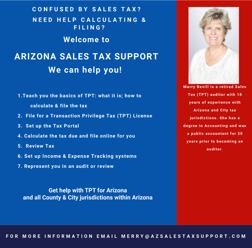 Arizona Sales Tax Support Sales Tax Services And Consulting Arizona Sales Tax Support Sales Tax Services And Consulting
